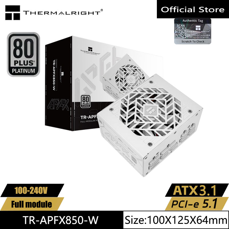 1000W White Modular Power Supply - Alimentation électrique pour boîtier d'ordinateur Thermalright