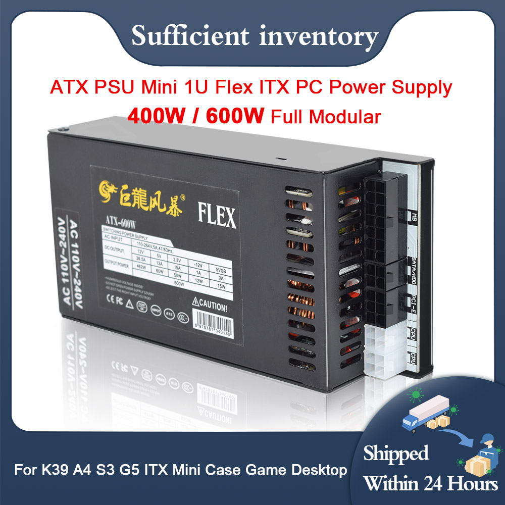 Flex Atx Power Supply 600W 1U - Nouvelle alimentation PC 400W 600W entièrement